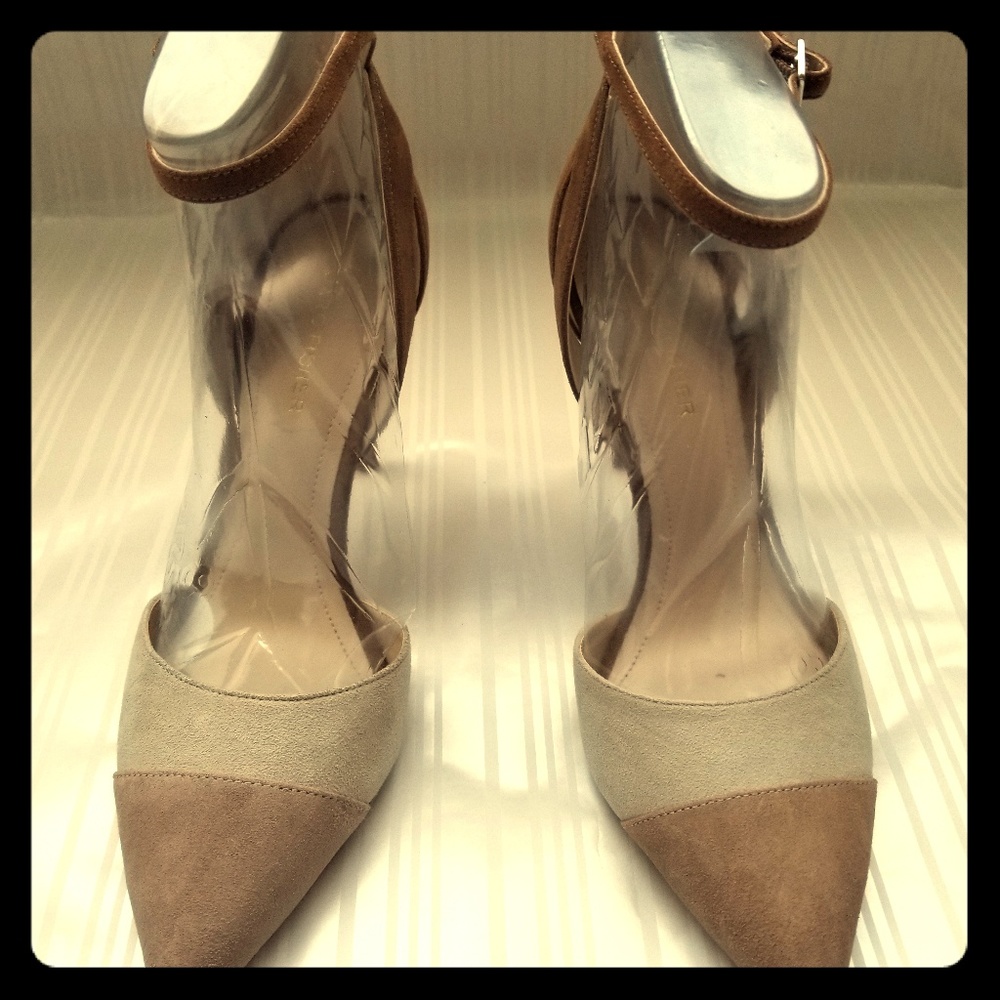Stylish suede heels